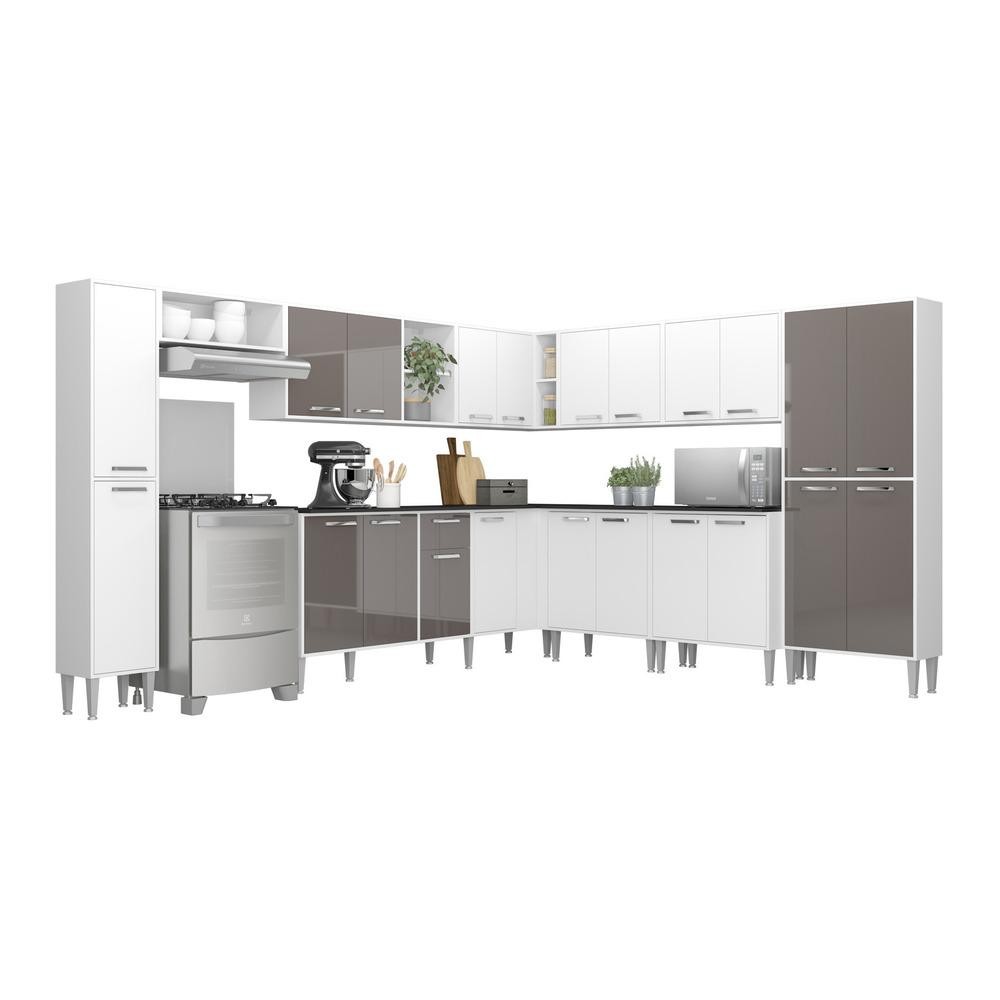 Armário de Cozinha Completa 11 peças Xangai Pop Multimóveis em Oferta na Shopee