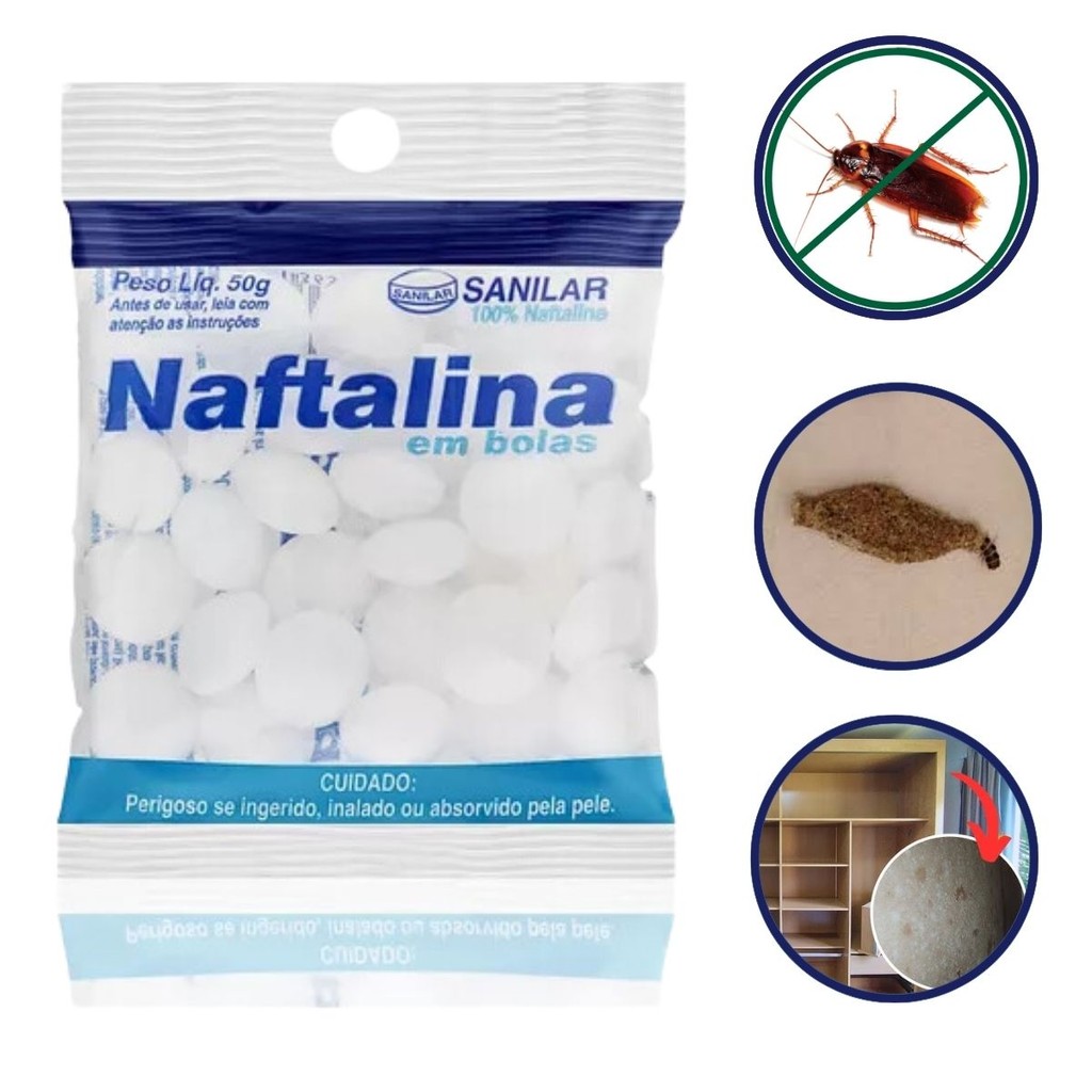 NAFTALINA BOLAS 50G SANILAR