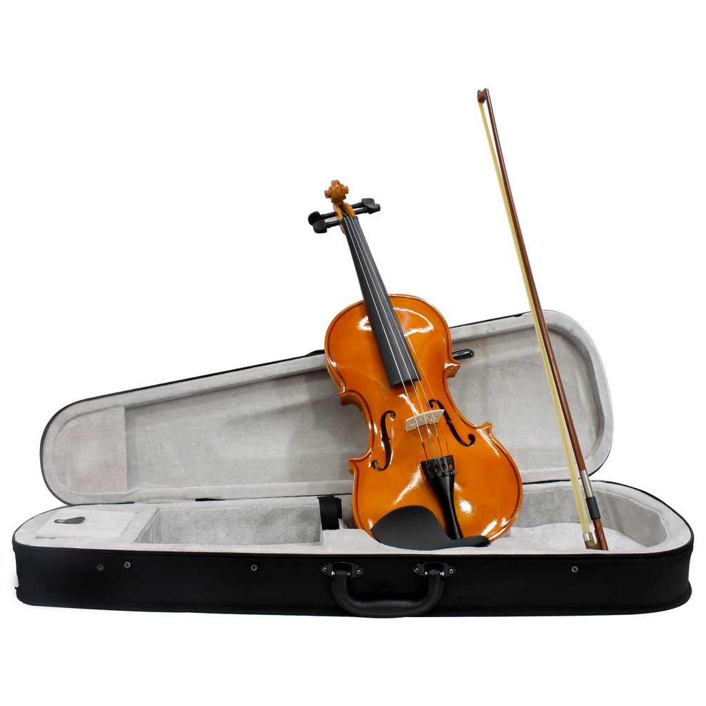 Violino Tamanho 44 Arco Madeira com Breu Cavalete Estojo Luxo - Hobbies & Collections