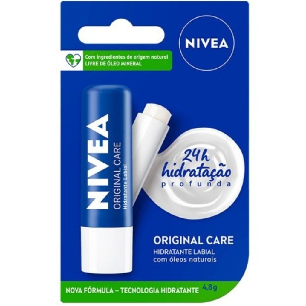Hidratante Labial Nivea Original Care 4,8g