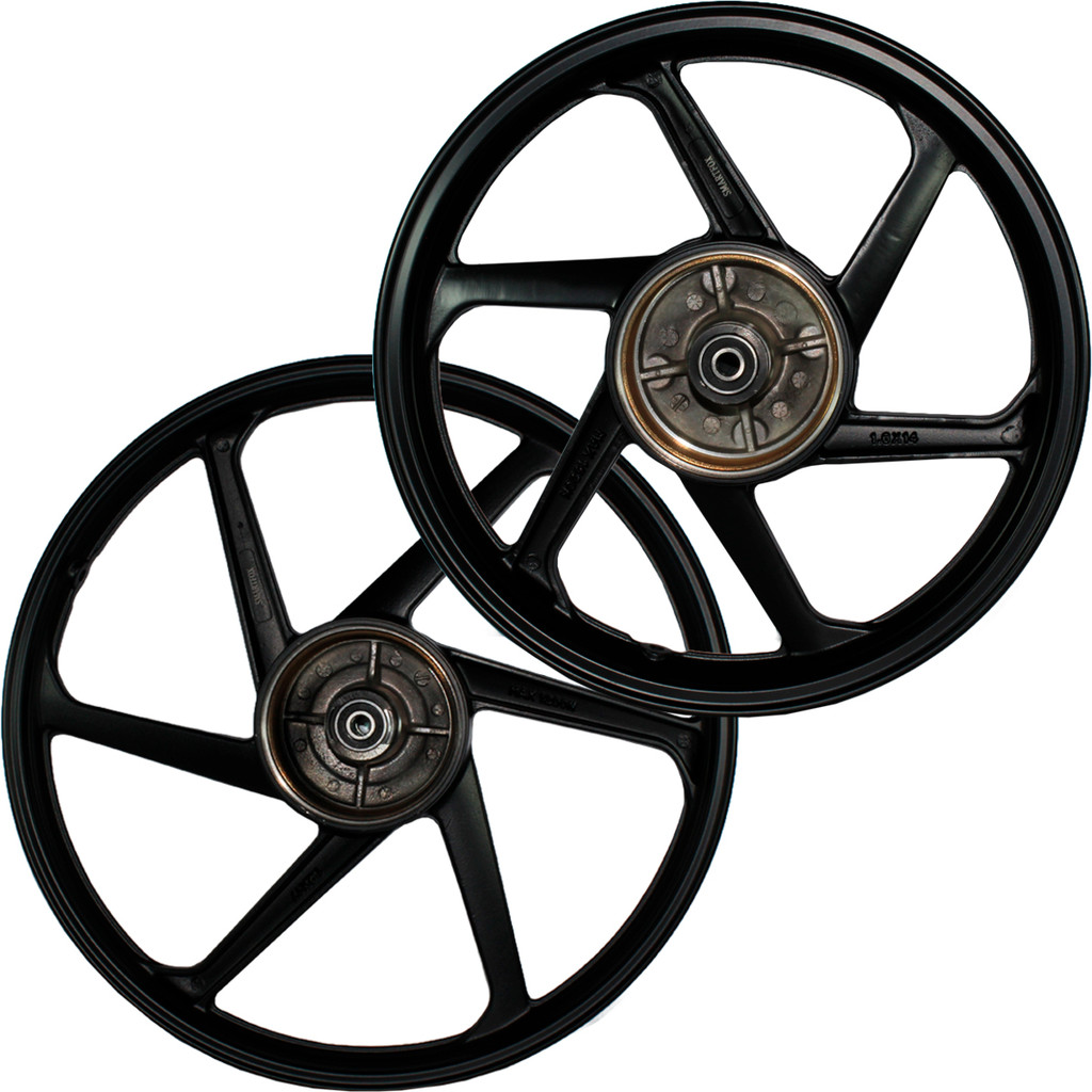 Par de rodas jante de alumínio liga leve freio a tambor Pop100 Pop110 2007 em diante com rolamento