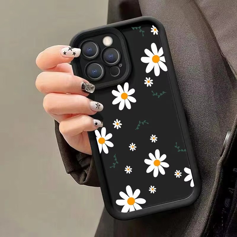 Bonito Margarida Floral Padrão Caso De Telefone Para Samsung A16 A35 A24 A25 A34 A55 A15 A23 A32 A14 A13 A05 A05S A52 A5