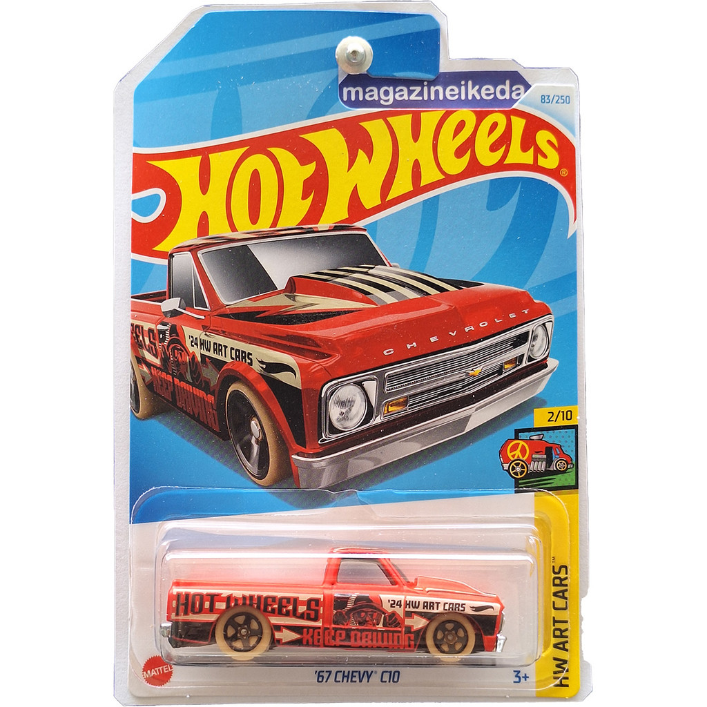 Pickup Hot Wheels '67 CHEVY C10 HTD72 Vermelho HW ART CARS