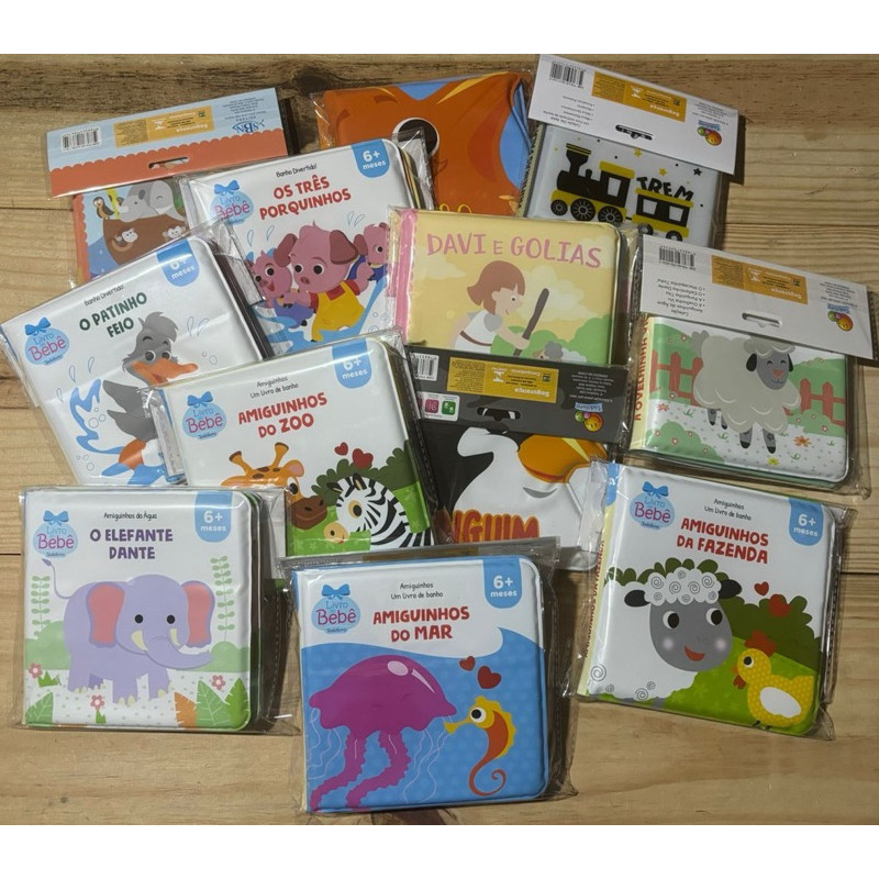 Livros de Banho Vários Modelos À Prova D'Água l Amiguinhos da Fazenda I Jesus I Mamães e Filhotes em Oferta na Shopee