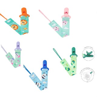 Prendedor de Chupeta Buba Zoo Dino Leão Unicornio Elefante Panda em Oferta na Shopee