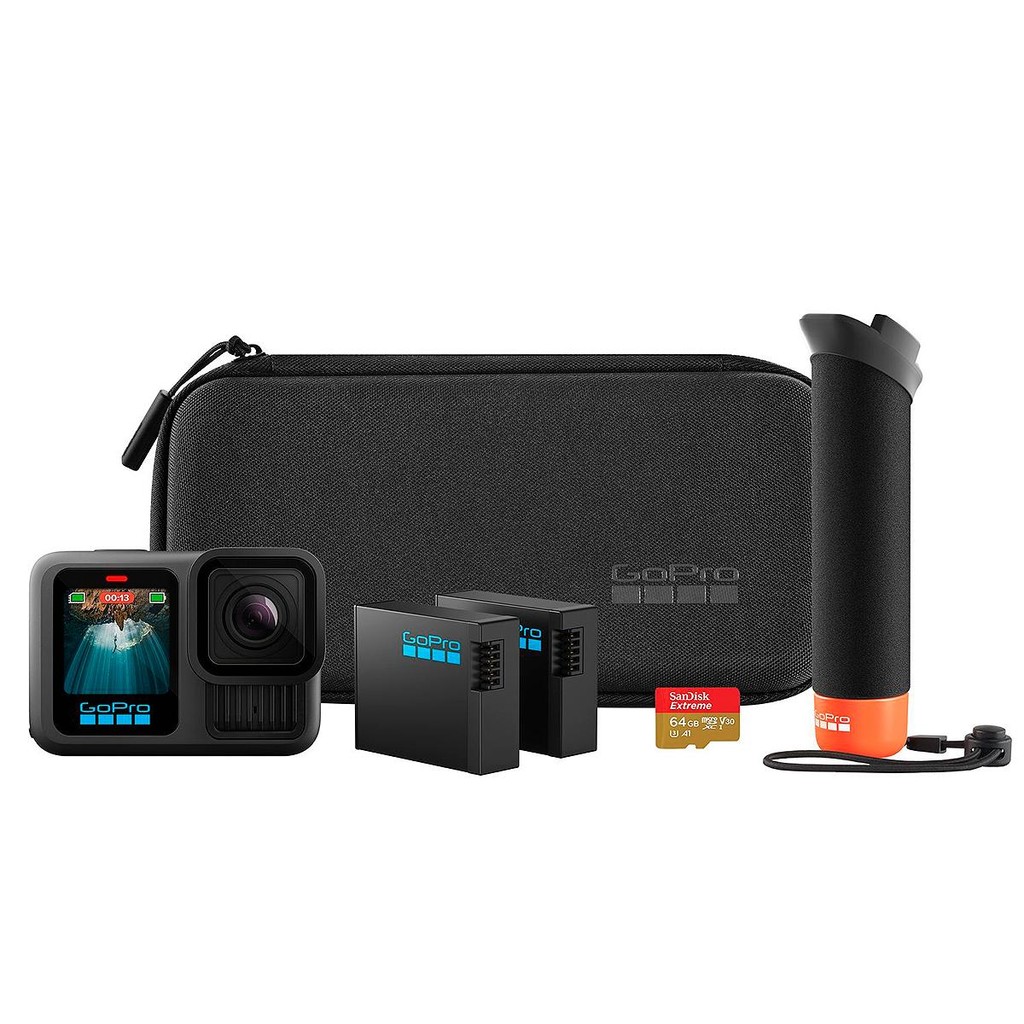 Câmera GoPro HERO 13 Bundle + The handler + 2 Baterias + 64G