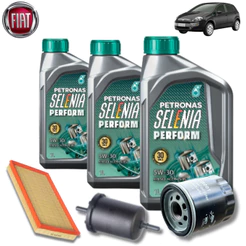 KIT REVISÃO 5W30 SELENIA + FILTROS (PUNTO 1.4 8V 2007>2012)