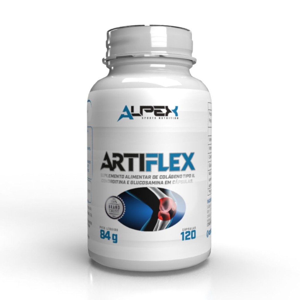 Artiflex Colágeno Tipo 2 C/Condroitina e Glucosamina - Alpex
