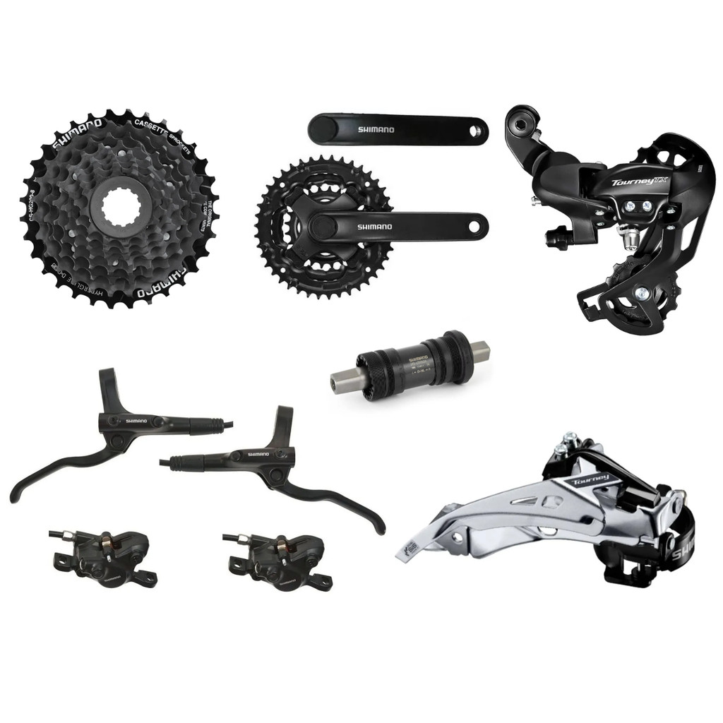 Kit Transmissão Shimano Tourney TX 8v Bike Grupo Shimano em Oferta na Shopee