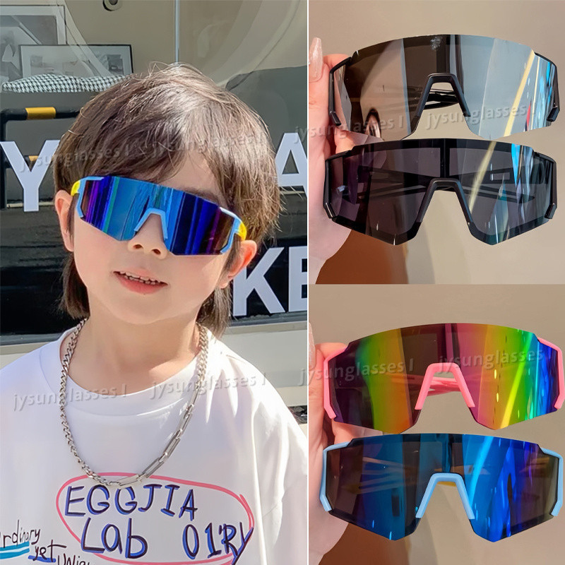 Óculos De Sol De Personalidade Para Ciclismo Infantil Proteção UV Meninos Meninas Esportivos Ao Ar Livre Equitação De Ar em Oferta na Shopee