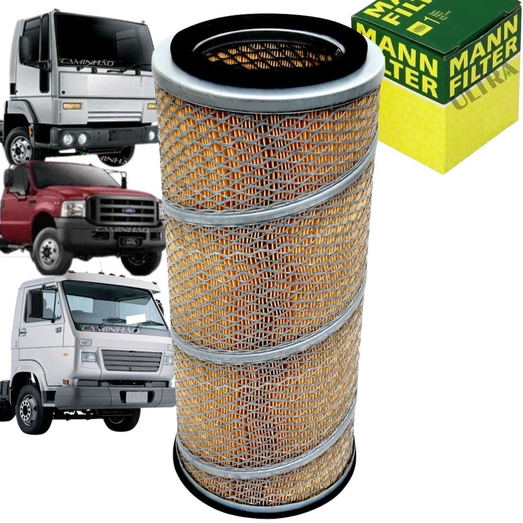 Filtro Ar Ford Cargo 815 / F250 / F350 / F1000 / F4000 - VW Delivery 8-150 9-150 Cummins - Mercedes-Benz 710