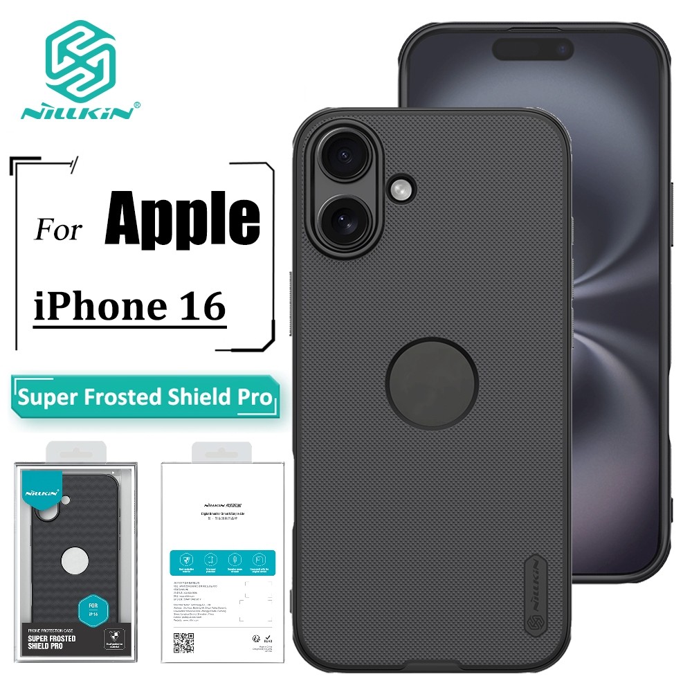 Nillkin Super Frosted Shield Pro Capa De Telefone Para iPhone 16 Ultrafina Fosca TPU + PC Anti Impressão Digital Traseir em Oferta na Shopee