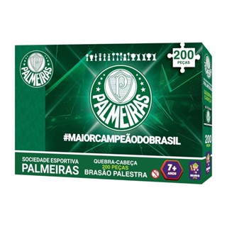 Quebra-Cabeça Puzzle Coleção Palmeiras Brasão Verdão 200 Peças Mimo Toys - 2559 em Oferta na Shopee