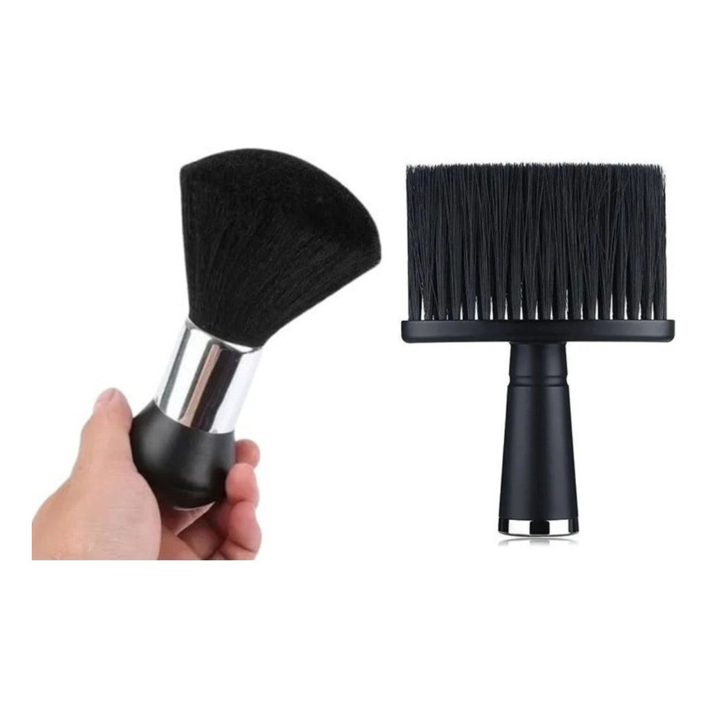 1. Kit 2 Espanadores Profissionais para Cabeleireiro e Barbeiro Limpeza de Corte Preto em Oferta na Shopee