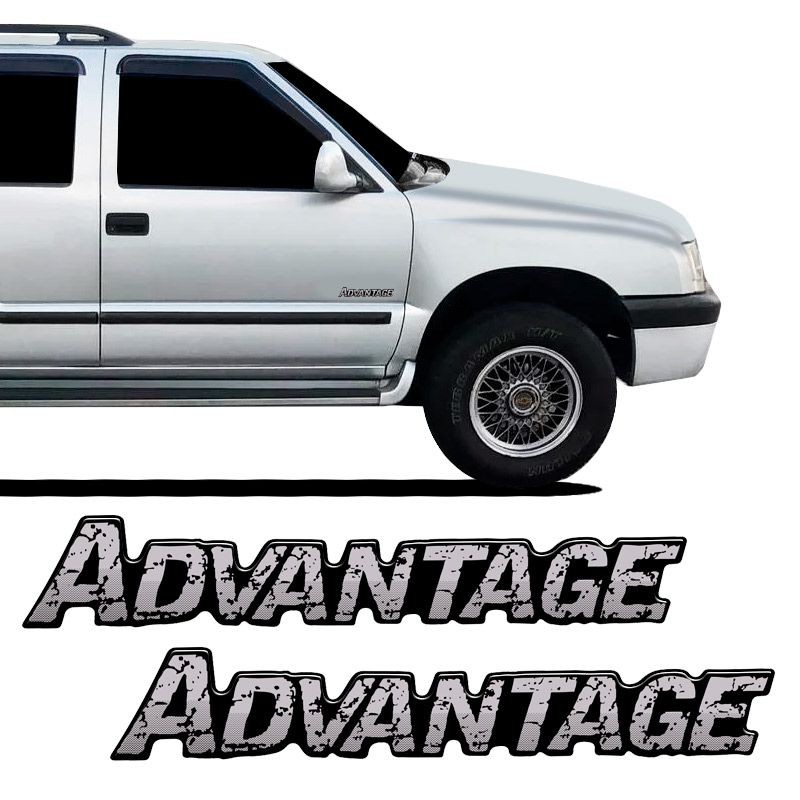 Adesivos Advantage Blazer S10 Emblema Da Porta Resinado
