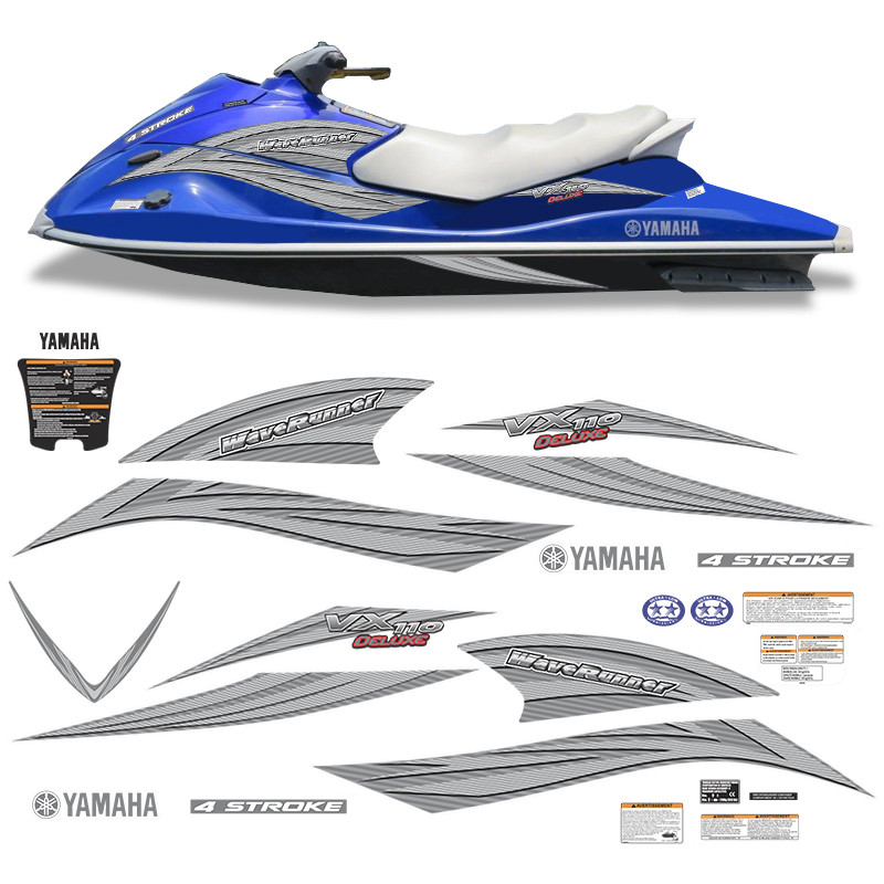 Kit Adesivo Jet Sky Yamaha Vx 110 Deluxe Completo 2006/2011 em Oferta na Shopee
