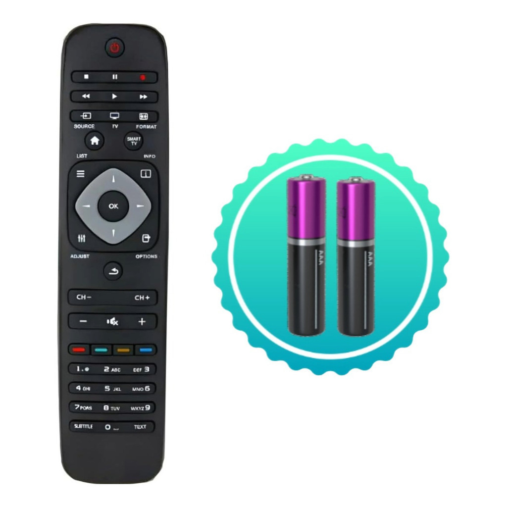 Controle Remoto Tv Compatível Philips 3d Led Smart Fbg 7413