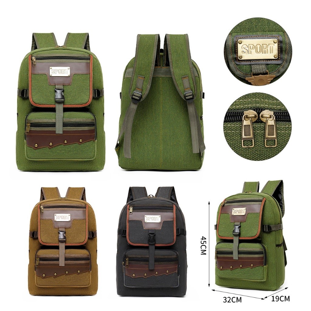 MOCHILA EM LONA DE ALTA QUALIDADE 35 LITROS SUPER REFORÇADA UNISSEX em Oferta na Shopee