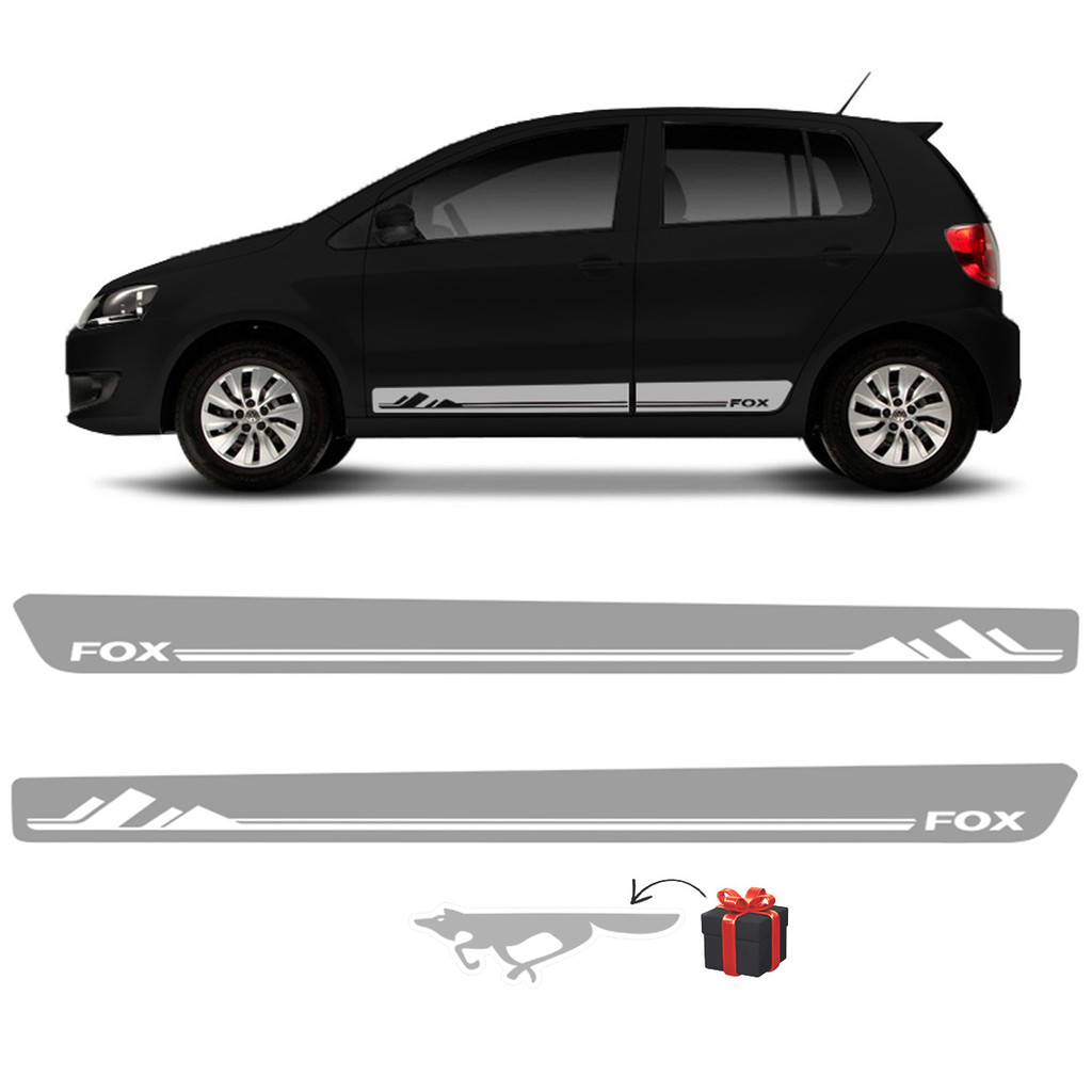 Faixa Fox 2012/ Adesivo Lateral Cinza Decorativo Volkswagen em Oferta na Shopee