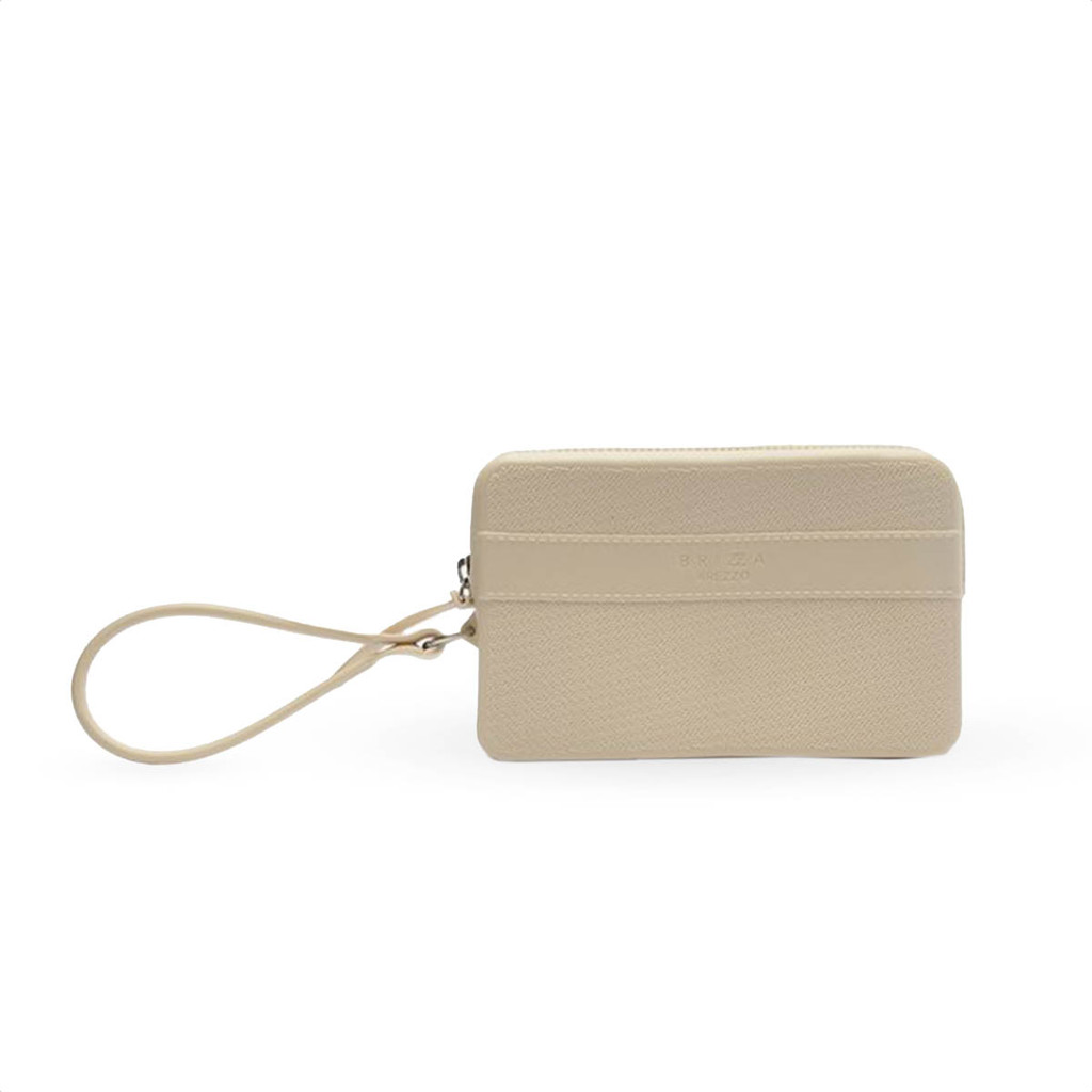 Bolsa Clutch Brizza Arezzo Alça Malu Bege - Feminino