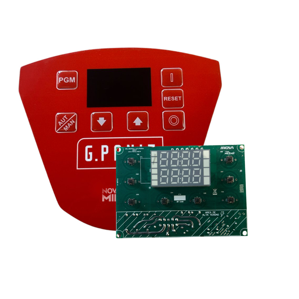 KIT ETIQUETA E PLACA DE CONTROLE MASSEIRA AE25 GPANIZ C/INV