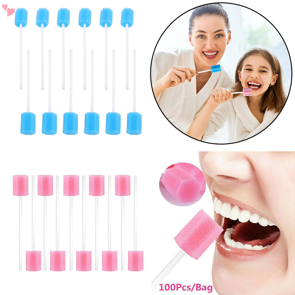 100 Peças Cotonetes Orais Descartáveis De Boca Esponja Cotonete Dental Varas Sem Sabor Para Limpeza Da Cuidados Saúde em Oferta na Shopee