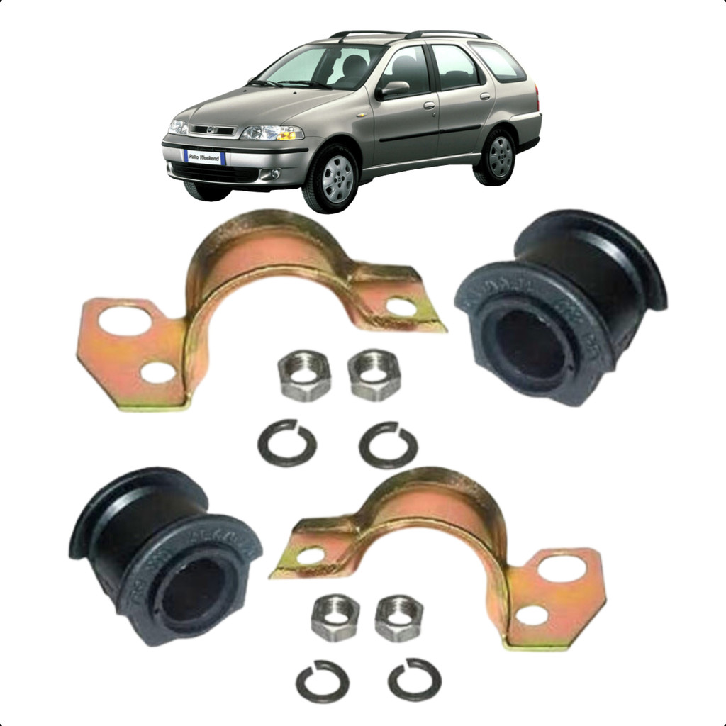 Kit 2 Bucha Barra Estabilzadora Dianteira Palio Weekend em Oferta na Shopee