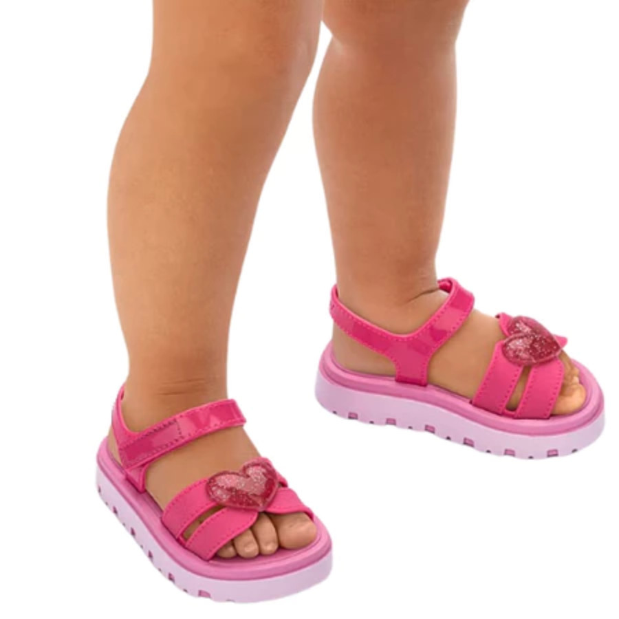 Sandália Coração ❤️ Papete Bebe Menina Coração Mini Love Baby Confortavel Lançamento em Oferta na Shopee