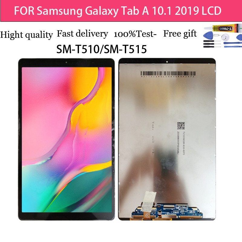 Para Samsung Galaxy Tab A 10.1 (2019) WIFI T510 T510 T510N Conjunto de Tela LCD com Sensibilidade ao Toque SB80