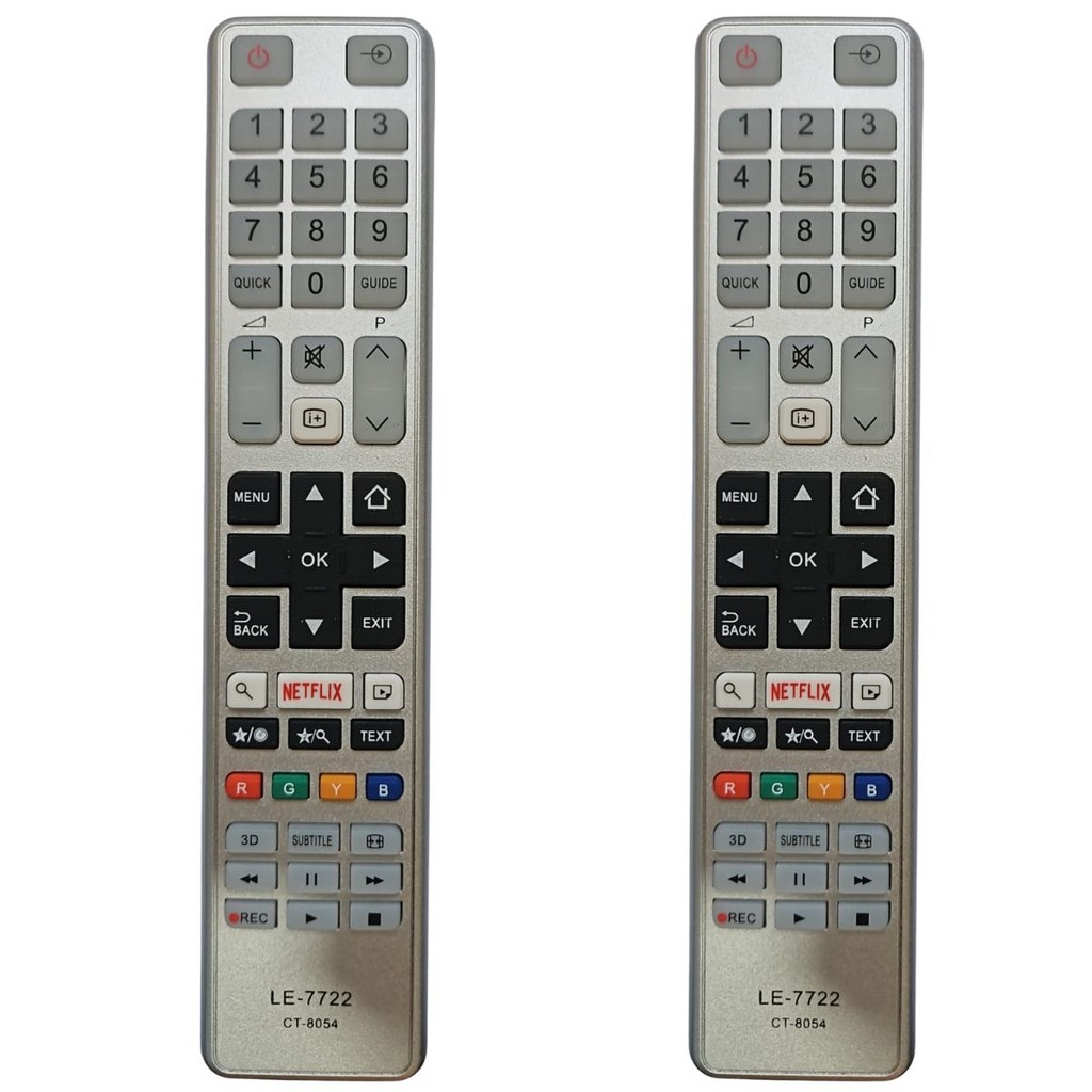 Kit com 2 Controle Remoto Tv Semp Toshiba Ct-8054