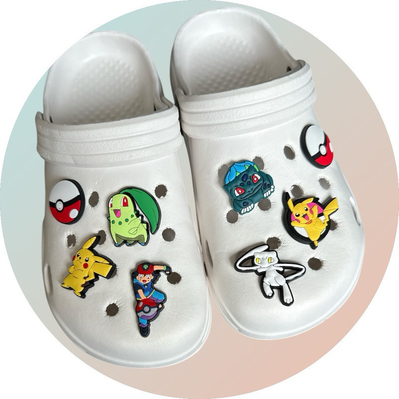 Pins Botons Pokémon 5 Peças Variadas Uso enfeite Lindo Sapato em Oferta na Shopee