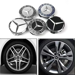 4 Pçs 75mm Tampa Central Da Roda Do Carro Hub Cobre Emblema Acessórios Para Mercedes Benz AMG Ces GLE CLC Classe W204 W2 em Oferta na Shopee