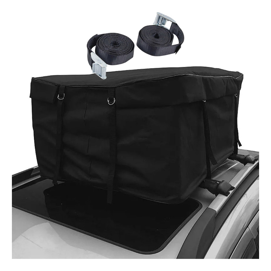 Bagageiro Teto Maleiro Dobrável 340 L Mala C/ Cinta Viagem