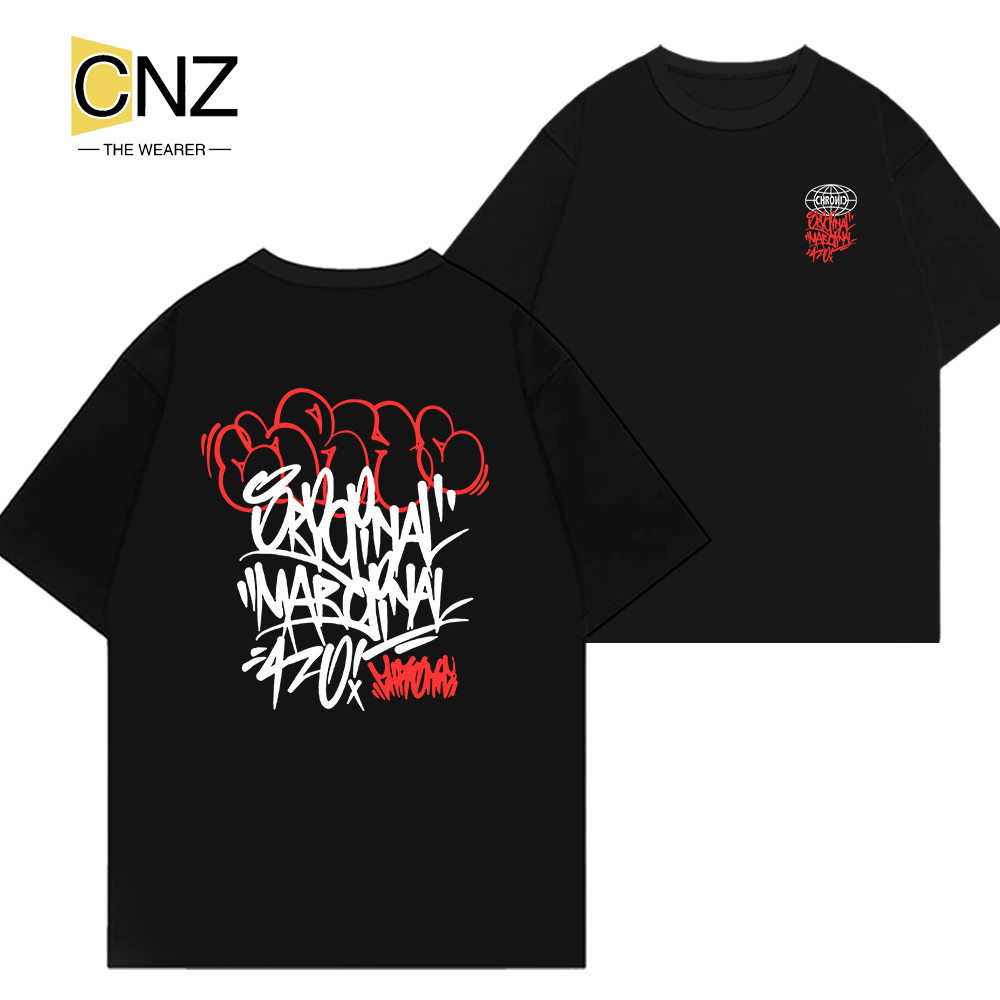 Camiseta Masculina Camisa Unissex Camiseta Streetwear Marginal 420 Grafite Oversized Unissex Algodão Premium - Design Ex