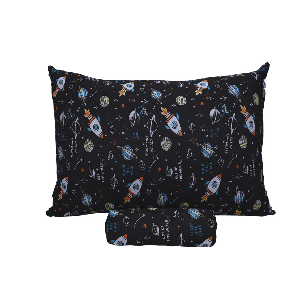 Jogo De Lençol Solteiro c/ Elástico 2 Pc Foguete Astronauta em Oferta na Shopee