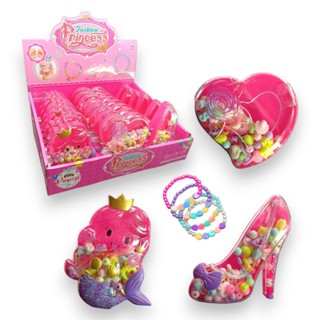 Kit Miçanga Infantil Para DIY Pulseira Colar e Brincos Maleta Miçangas em Oferta na Shopee