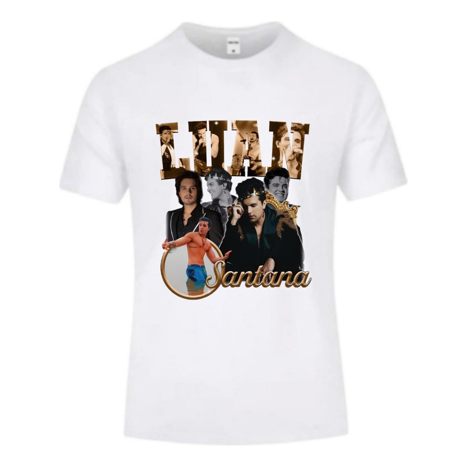 Camiseta Camisa Blusa Algodao Banda Cantor Luan Santana