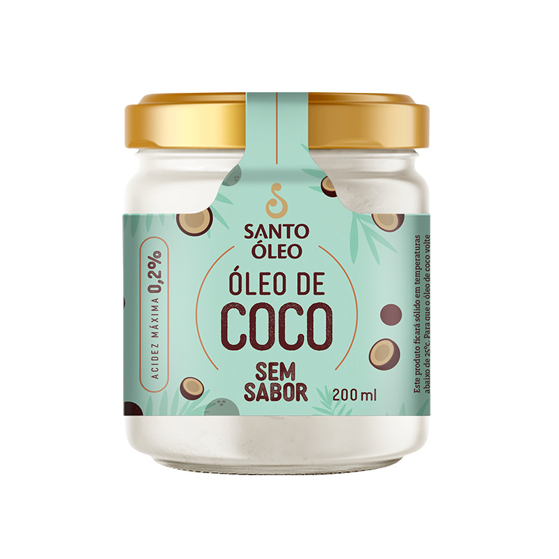 Óleo de Coco Sem Sabor 200ml - Santo Óleo em Oferta na Shopee