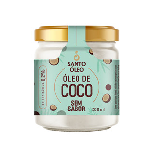 Óleo de Coco Sem Sabor 200ml - Santo Óleo em Oferta na Shopee