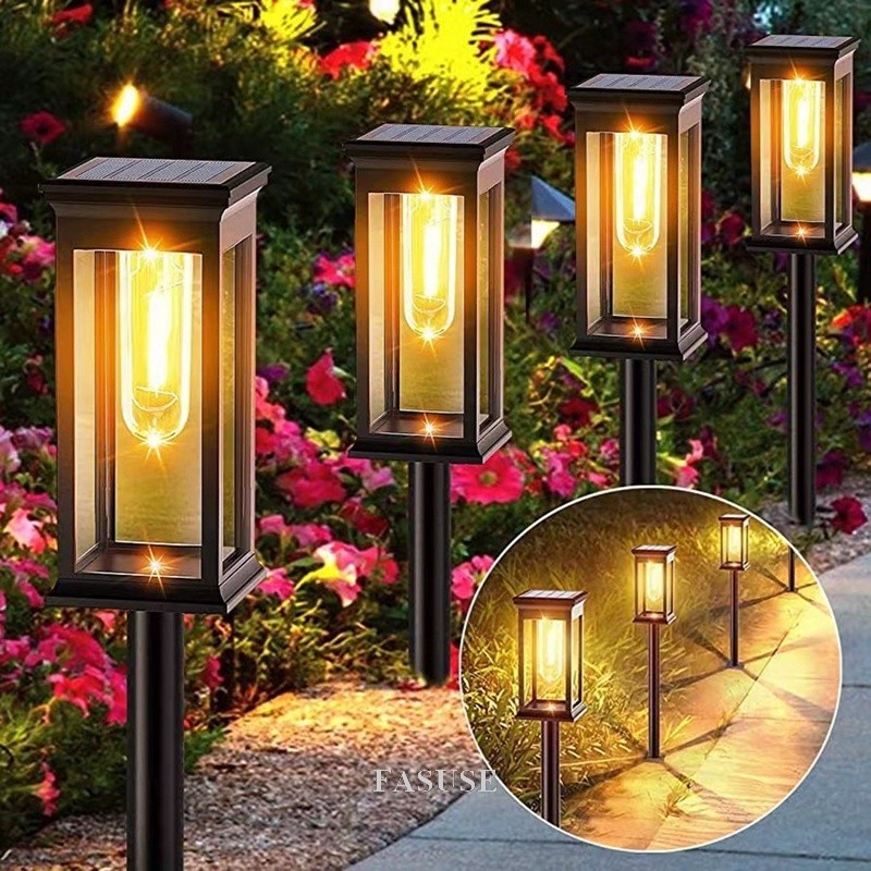 1-4 Luminaria Solar de Tungstênio para Gramado Decoração de Ambientes Externos Luzes de Gramado