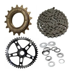 KIT RELAÇÃO BIKE MONARK CALOI MTB CATRACA CORRENTE COROA 45M