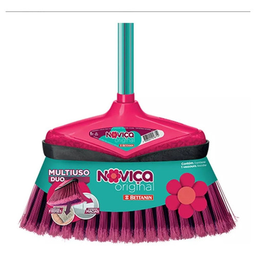 Vassoura Noviça Rosa Original