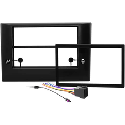 Kit Moldura Painel 7 Pol Stilo 2003 2004 2005 2006 2007 2008 2009 10 2 Din Preto Chicote Som Plug Antena Japonês Chinês
