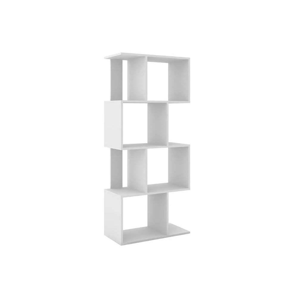 Estante p/Sala ESM218 c/4 Nichos 60x144cm Branco - Movelbento