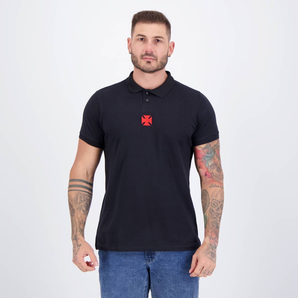 Polo Vasco FLight Preta - Men Clothes