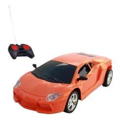 Carrinho De Controle Remoto 1:18 Importway C/ Luzes Laranja