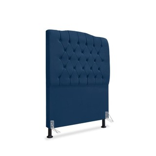 Cabeceira De Cama Box Solteiro 90 Cm Dunas - Veludo Azul Marinho. em Oferta na Shopee