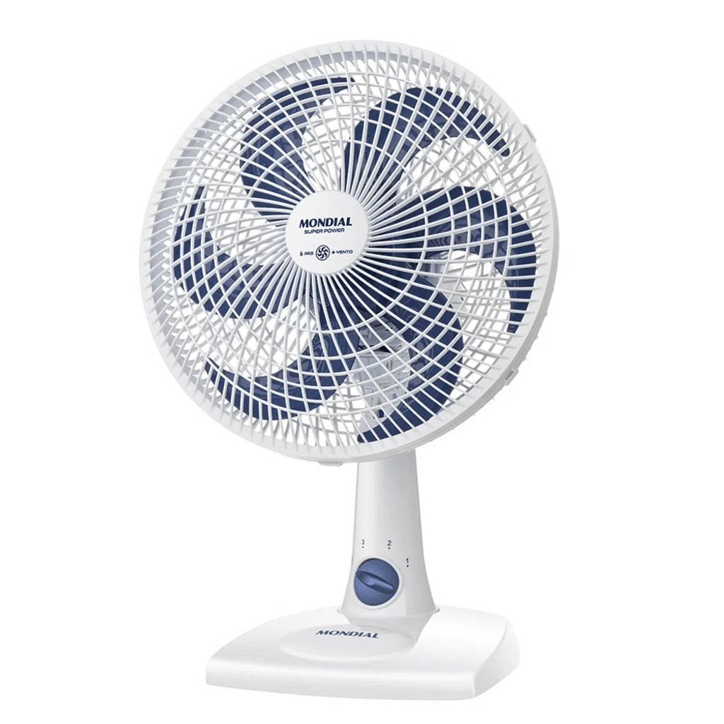 Ventilador de Mesa Mondial 30cm VSP-30 Super Power 6 Pás 3 Velocidades 220V