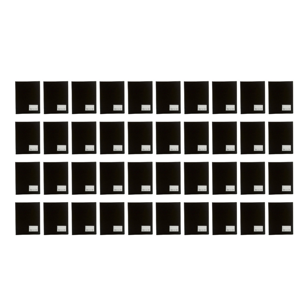 40 Pastas Catálogo Preta C/10 Envelopes Plásticos Finos Acp