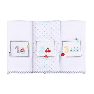 Kit Pano De Boca Papi Bordados Karinho Frutas - 03 Peças em Oferta na Shopee